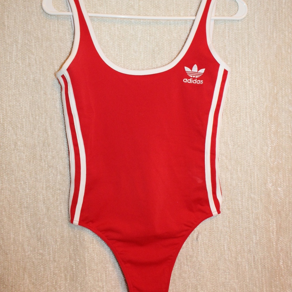 Red Adidas Body Suit
